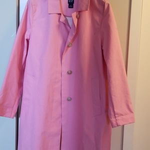 Gap pink trenchcoat